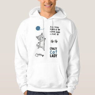 Sudadera Pegatina de animales de la clase Cat Set Lover