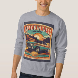 Sudadera Pegatina de estilo Retro 70s Day Drinker