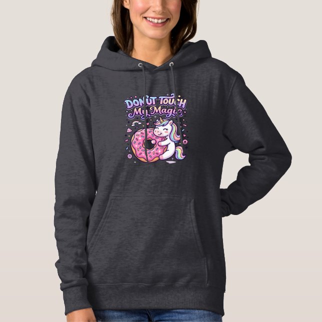 Sudadera Pegatina de idea de regalo mágico de donut de unic (Anverso)