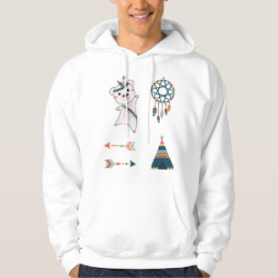 Sudadera Pegatina de oso polar indio Set Bear Dreamcatcher