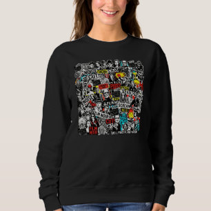 Sudadera Pegatinas de Collage de Cine Clásico Retro - Fi Vi