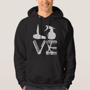 Sudadera Pelambrero Amor Secador de pelo Tijeras Barbero Ca