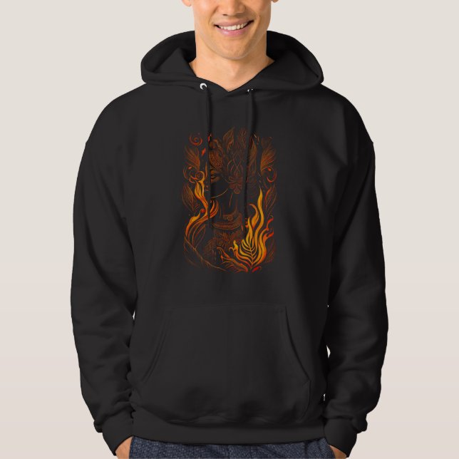 Sudadera Pele Polynesian Mythology Goddess of Volcanoes Haw (Anverso)