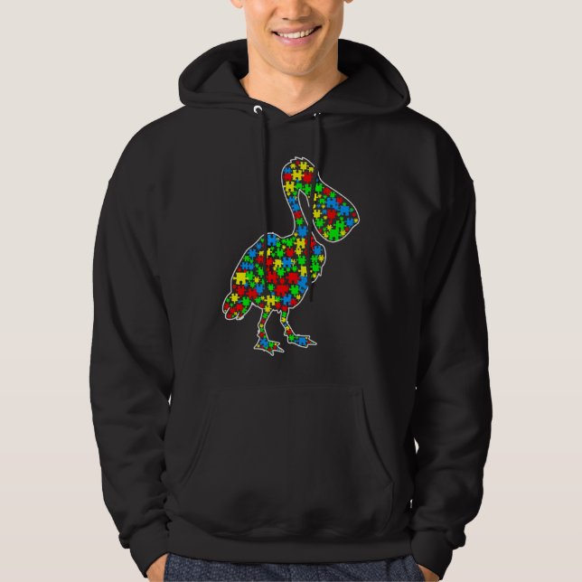 Sudadera Pelican Funny Puzzle Animals Autism Awareness (Anverso)