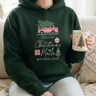 Sudadera Película de mis Navidades viendo camiseta rosa ret