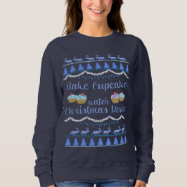 Sudadera Películas de Navidad y Cupcakes