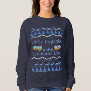 Sudadera Películas de Navidad y Cupcakes