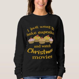Sudadera Películas de Navidad y Cupcakes
