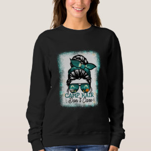 Sudadera Pelo de campamento no importa mujeres campista cam