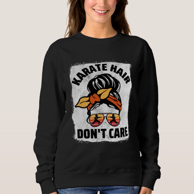 Sudadera Pelo de Karate No Importa Mujer Deportes Lucha Chi (Anverso)