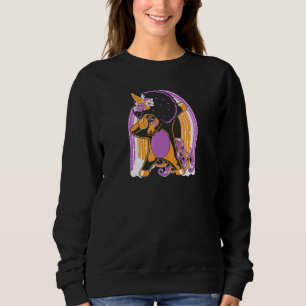 Sudadera Pelo natural Afro de Unicornio Dabbing