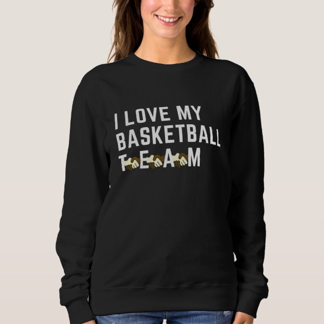 Sudadera Pelota de baloncesto. Me Encanta Mi Equipo. Tempor (Anverso)