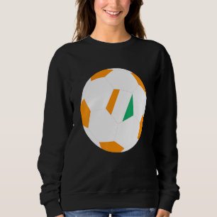 Sudadera Pelota de fútbol de Costa de Marfil Bandera Orgull