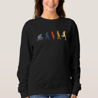 Sudadera Pelota de patada Evolución Vintage Jugador de pelo