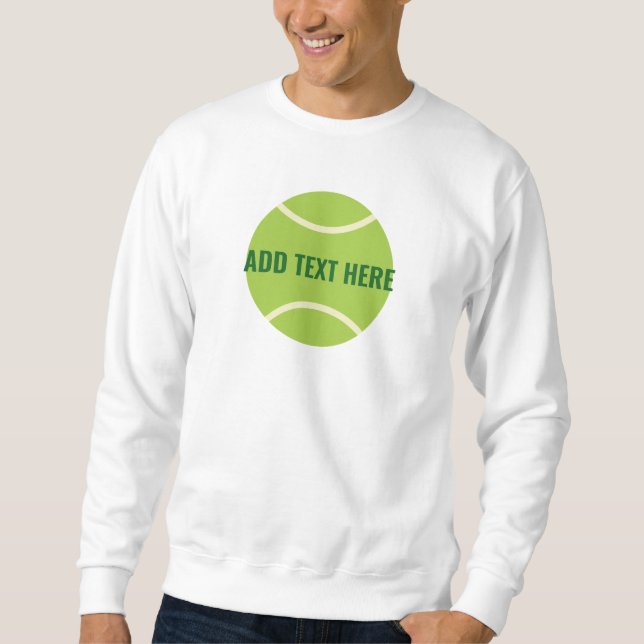 Sudadera Pelota de tenis verde moderna (Anverso)