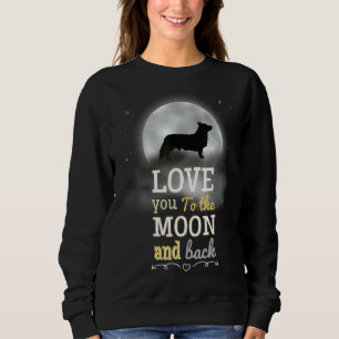 Sudadera Pembroke Welsh Corgi Ama A La Luna