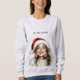 Sudadera Pendientes de Caramelo de Navidad para Chica de Pe