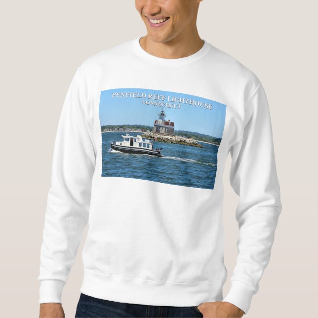 Sudadera Penfield Reef Lighthouse, Connecticut (Anverso)