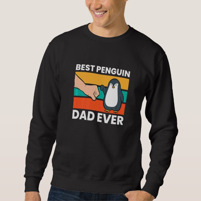 Sudadera Penguin Best Penguin Dad Ever (Anverso)