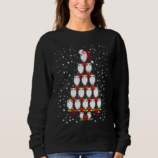 Sudadera Penguin Christmas Tree Merry Christmas Xmas 2022 M (Anverso)