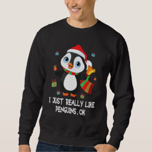 Sudadera Penguin Dance Presenta Flor Me Gusta Mucho P