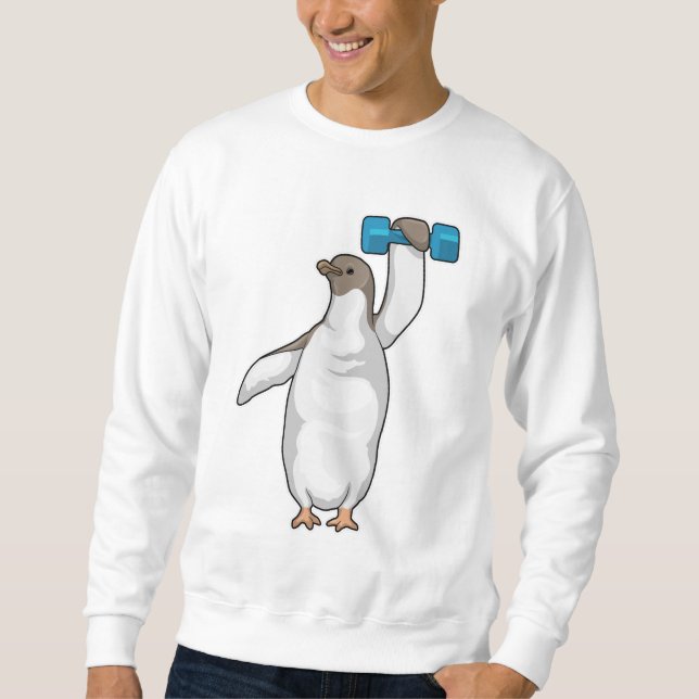 Sudadera Penguin Fitness Dumbbell (Anverso)
