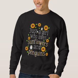 Sudadera Penguin Lover Sunflowers Mejor Amigo, Chicas, muje
