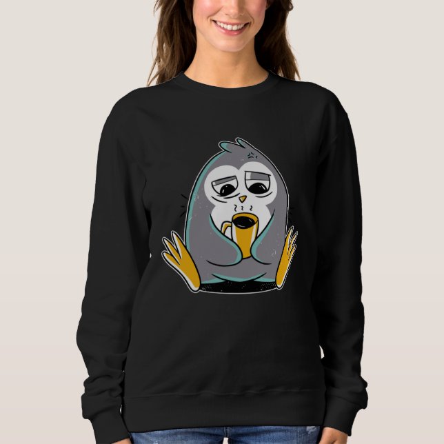 Sudadera Penguin Morning Coffee Sleep (Anverso)