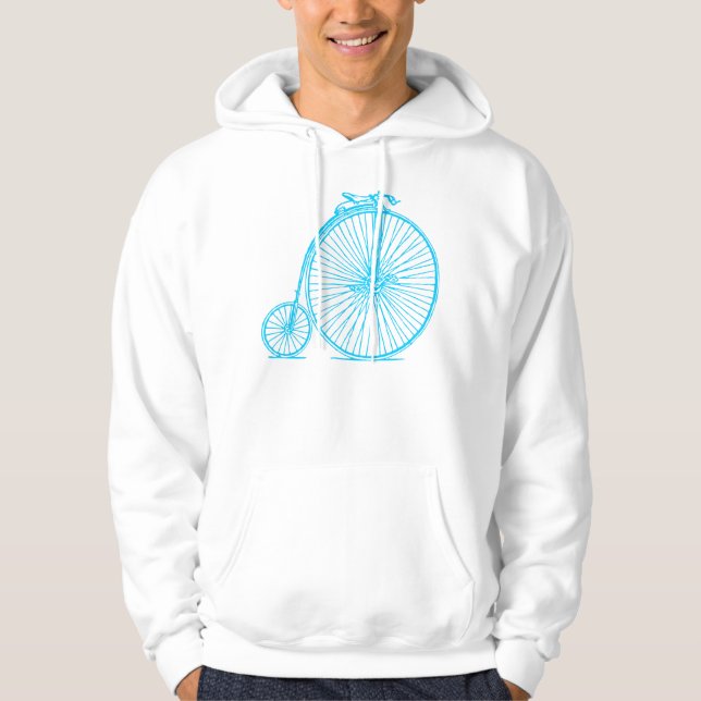 Sudadera Penny Farthing - Azul Cielo (Anverso)
