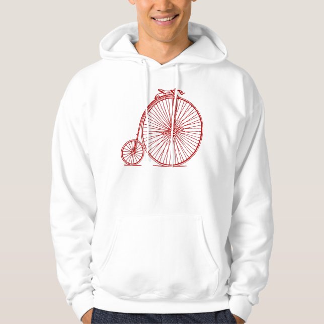 Sudadera Penny Farthing - Rojo Ruby (Anverso)