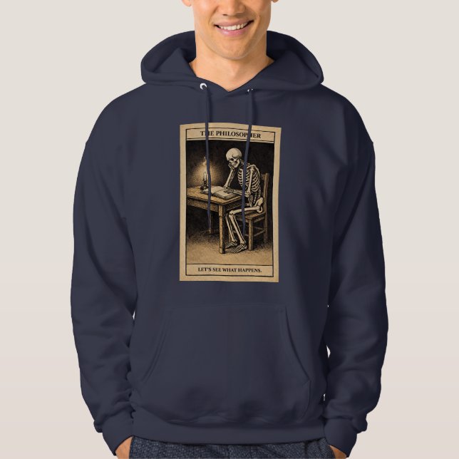 Sudadera Pensador Esqueleto (Anverso)
