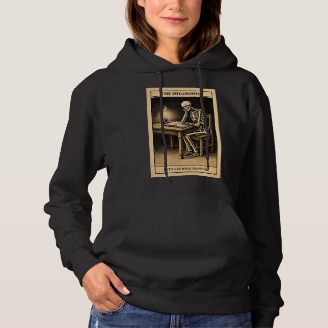 Sudadera Pensador Esqueleto (Anverso)
