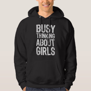 Sudadera Pensamiento ocupado sobre los Chicas 9