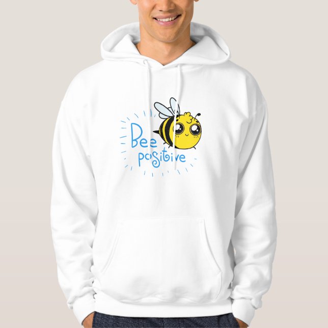 Sudadera Pensamiento positivo de abeja positiva (Anverso)