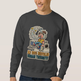 Sudadera Pensamientos Humanos Reciclados Tecnología de sáti