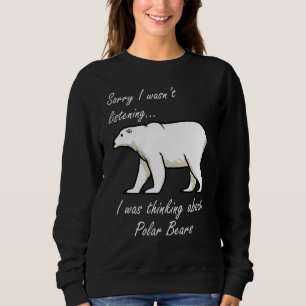 Sudadera Pensando en la aventura de los osos polares