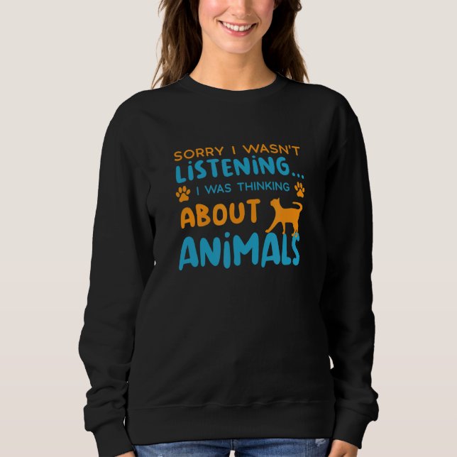 Sudadera Pensando en salvar el rescate de animales (Anverso)