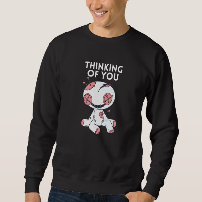 Sudadera Pensando En Usted Voodoo Doll Premium (Anverso)
