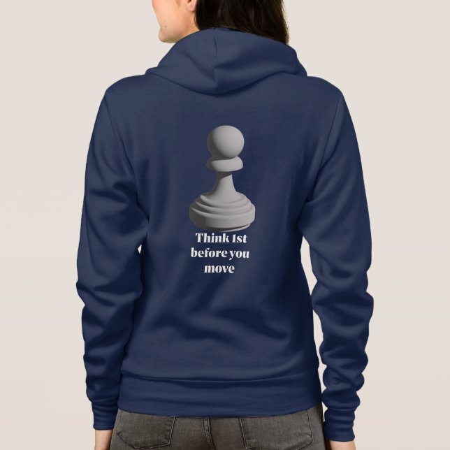 Sudadera Pensar el peón primero (Reverso)
