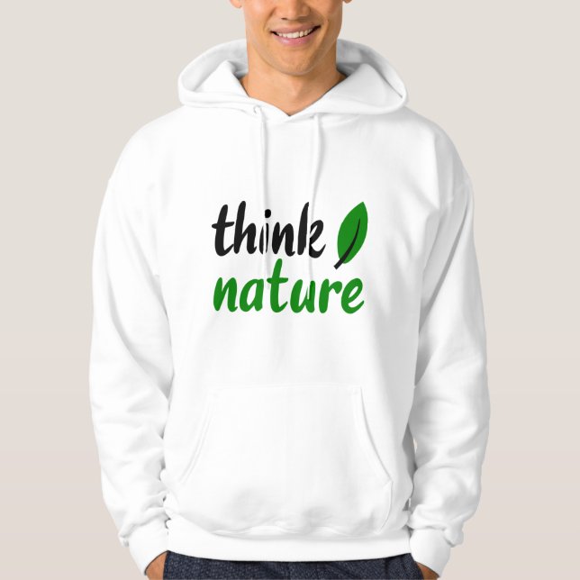 Sudadera pensar en la naturaleza (Anverso)