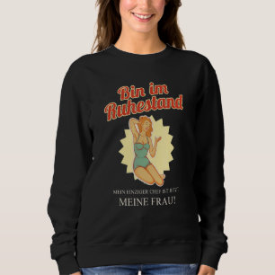Sudadera Pensionista Mens Bin Im Ruhestand Rente