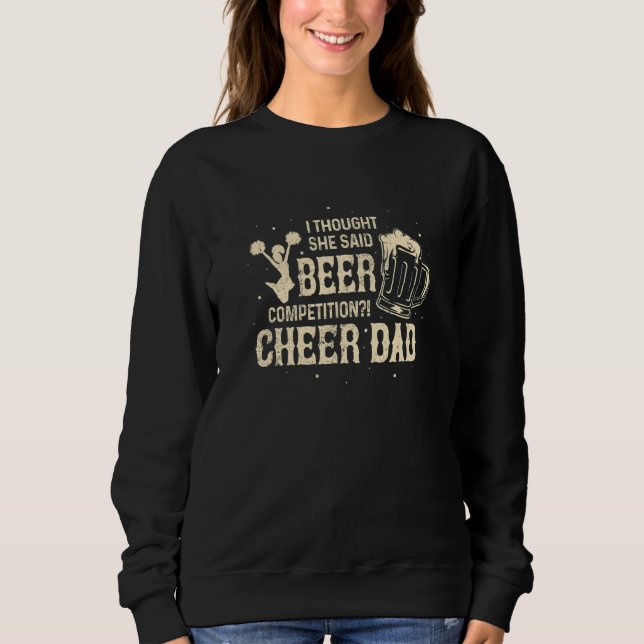 Sudadera Pensó Que Dijo Competencia De Cerveza Aplausos Pap (Anverso)