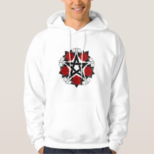Sudadera Pentagram con rosas rojas