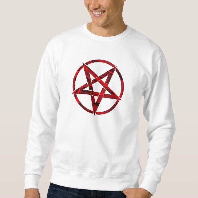 Sudadera Pentagram del diablo Rojo (Anverso)
