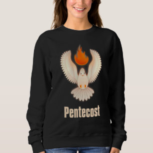 Sudadera Pentecostés Doves Lenguas De La Llama De Fuego Act