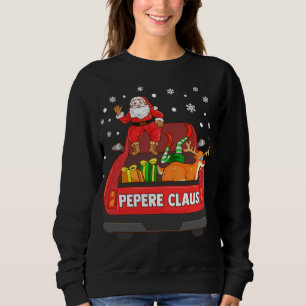 Sudadera Pepere Claus Red Truck Santa Reindeer Elf Christma