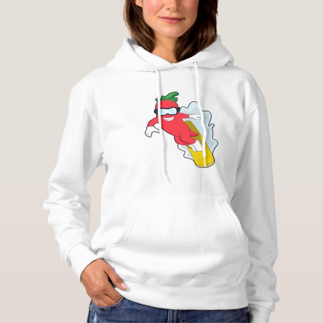 Sudadera Pepper en Snowboard con Snowboard (Anverso)