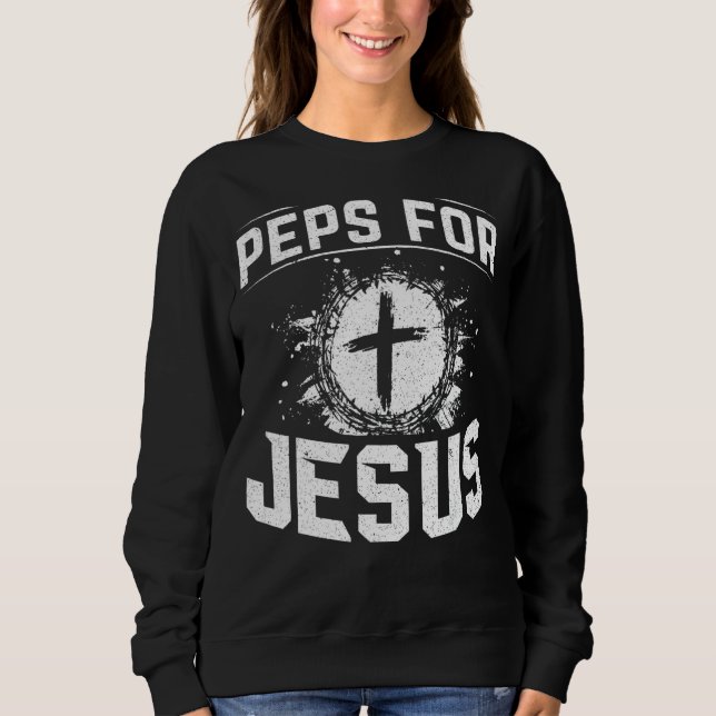 Sudadera Peps For Jesus For Christian Y True Believer (Anverso)