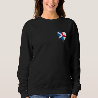 Sudadera Pequeña bandera de Escocia Inglaterra es Cool Un o