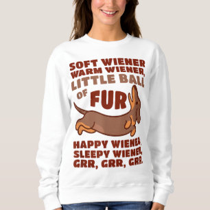 Sudadera Pequeña Bola De Fur Cálido Wiener Perro Cute Dachs